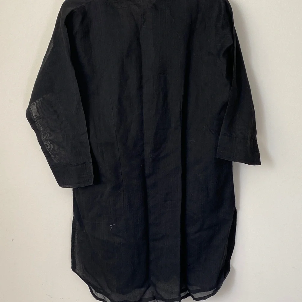 Black Shirt Dress - Picture 3 of 5